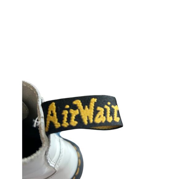 Dr. Martens AirWair Jadon Platform White Leather Lace Up Combat Boots Size 7 - Picture 6 of 9